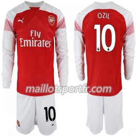 Maillot de Foot Arsenal FC Mesut Ozil 10 Enfant Domicile 2018/19 ML